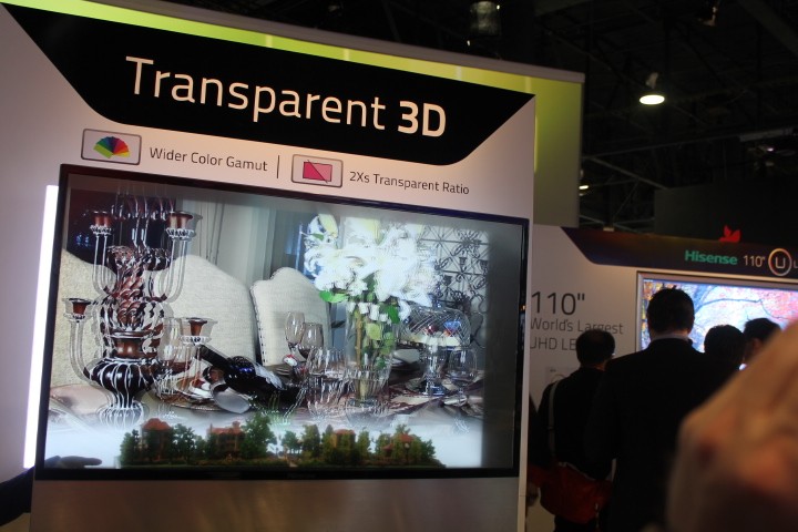 Hisense see-through 3D TV