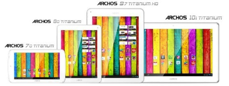 Archos Titanium tablet range