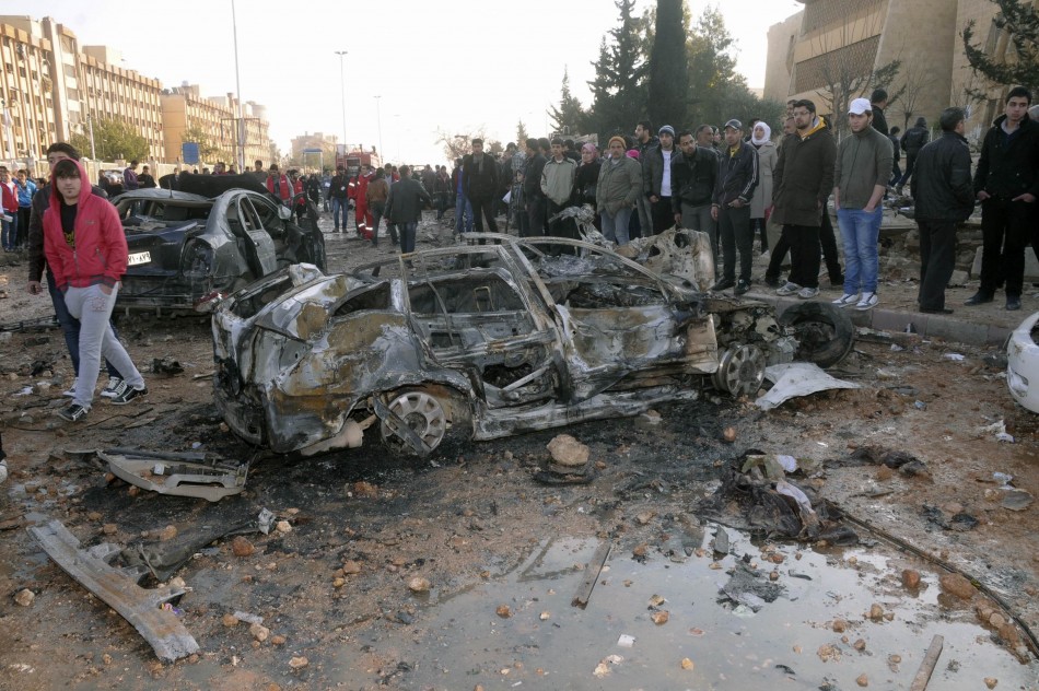 Syria Aleppo University blasts