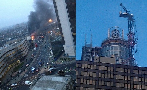 London crash tryptych