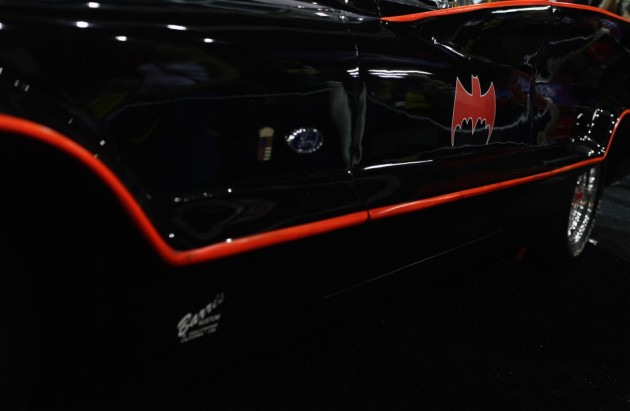 The 19ft black, bubble-topped car, was customised by George Barris, who created the caped crusader’s getaway in just 15 days in 1966 The 19ft black, bubble-topped car, was customised by George Barris, who created the caped crusader’s getaway in just 15 days in 1966