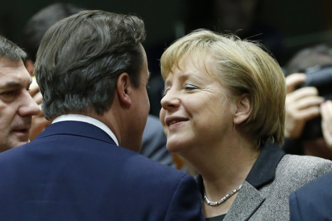Friend indeed: Cameron and Merkel get closer on Europe