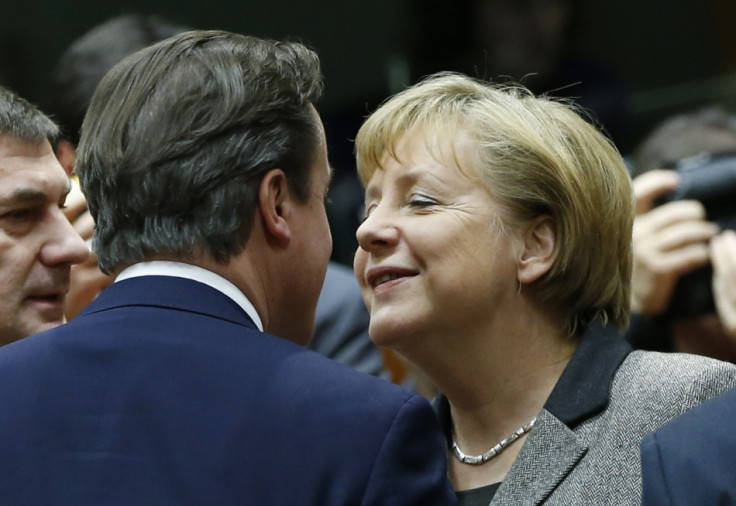 Friend indeed: Cameron and Merkel get closer on Europe