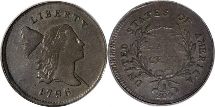 Half cent coin