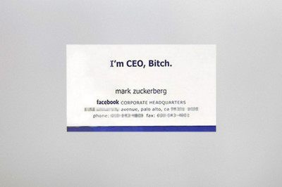 Business cards of the Rich and Famous