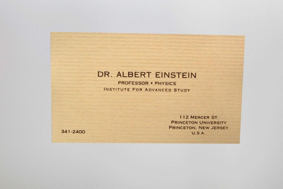 Business cards of the Rich and Famous