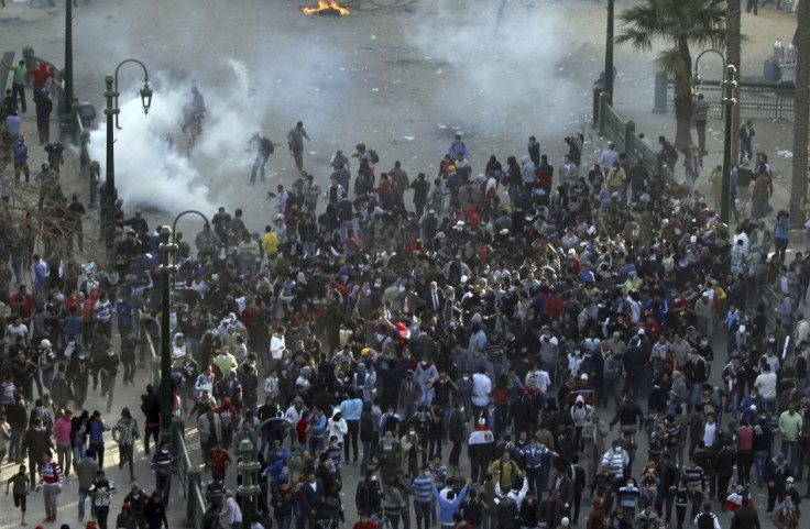 Protesters opposing Egyptian President Mohamed Mursi