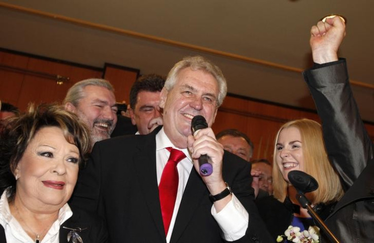 New Czech president Milos Zeman (Reuters)