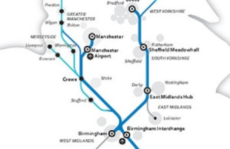 Map of the proposed route outlined by the government Map of the proposed route outlined by the government