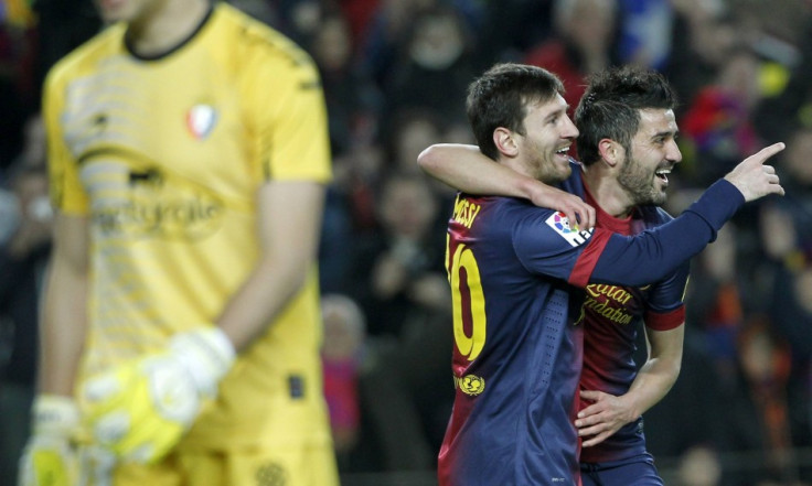 Lionel Messi - David Villa