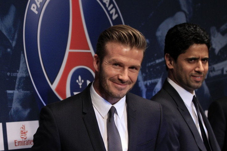 Beckham after signing for new club Paris Saint Germain