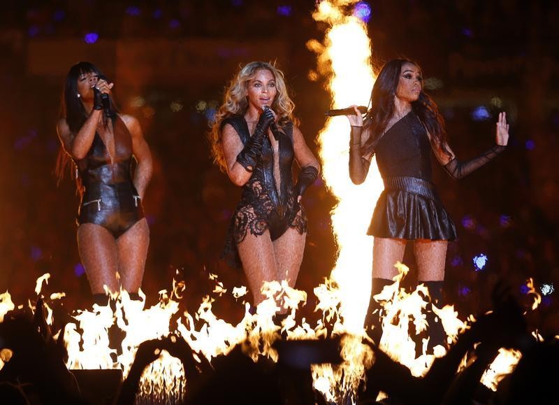 Beyonce C and Destinys Child perform during the half-time show of the NFL Super Bowl XLVII football game in New Orleans, Louisiana, February 3, 2013.