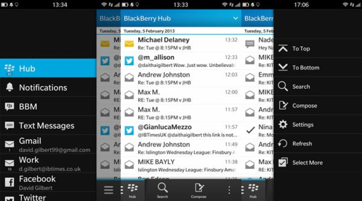BlackBerry 10 Hub