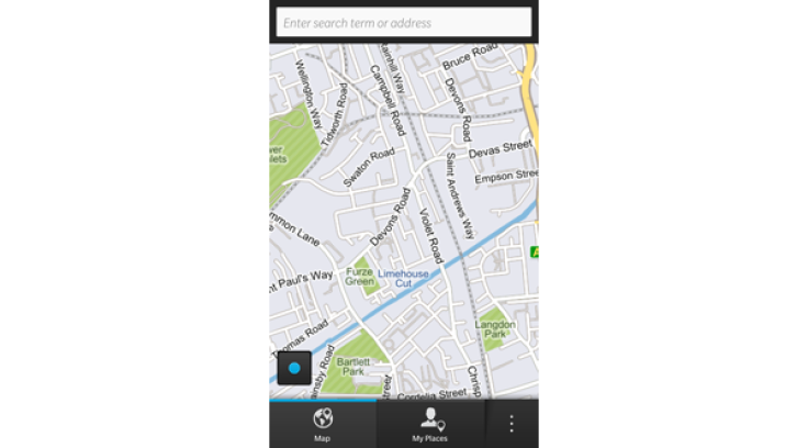 BlackBerry 10 Maps App