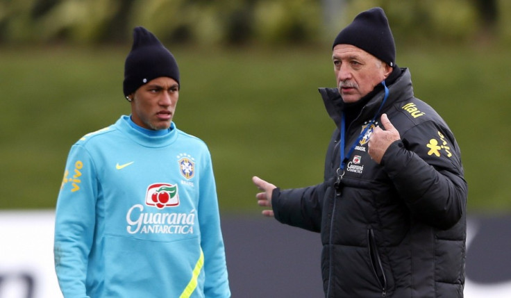 Neymar and Scolari