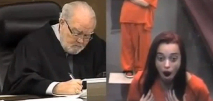 Penelope Soto was appearing at the court on drug possess charges (YouTube/NewsRoss)