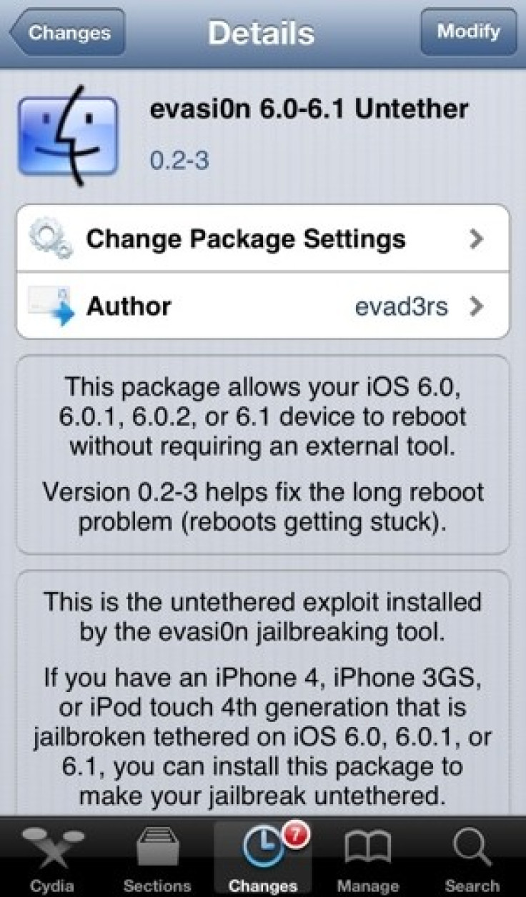 Evasi0n iOS 6 Untethered Jailbreak: New Update Fixes Weather App Crash Bug and Long Reboot Issue [How to Install]