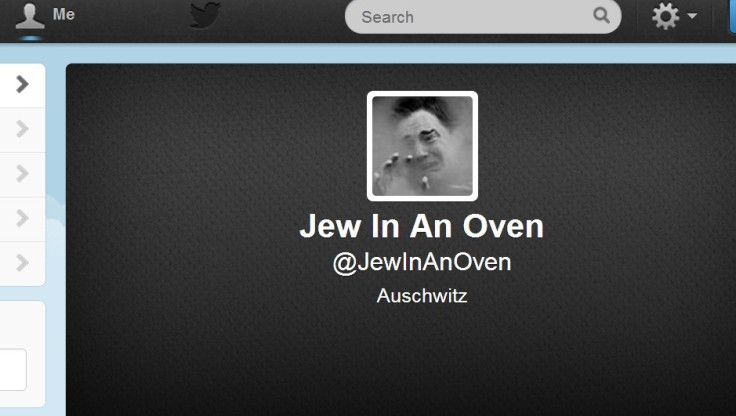 Anti-semitic twitter account