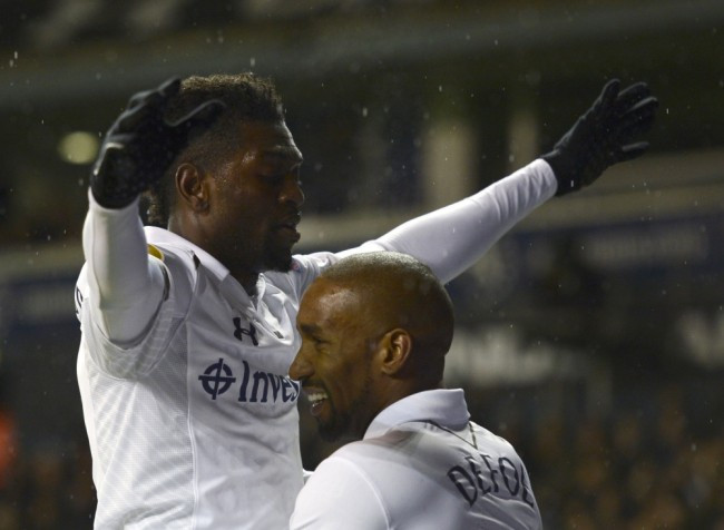 Emmanuel Adebayor and Jermain Defoe