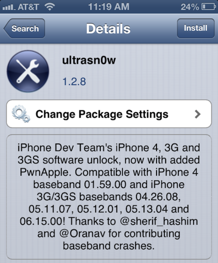 Ultrasn0w v1.2.8 Update for iOS 6.1: Supports Unlock for iPhone 4, 3G and 3GS on Select Basebands