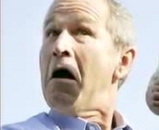 Scandalous Politician Self-Portraits : George Bushs 