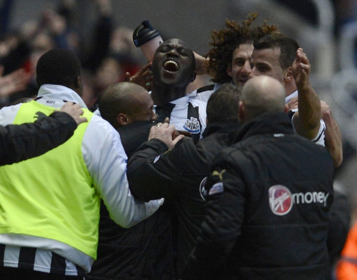 Moussa Sissoko celebrates his winner against Chelsea