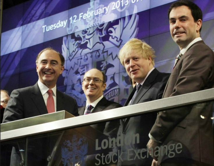 Mayor of London Boris Johnson at the London Stock Exchange (Photo: Twitter)