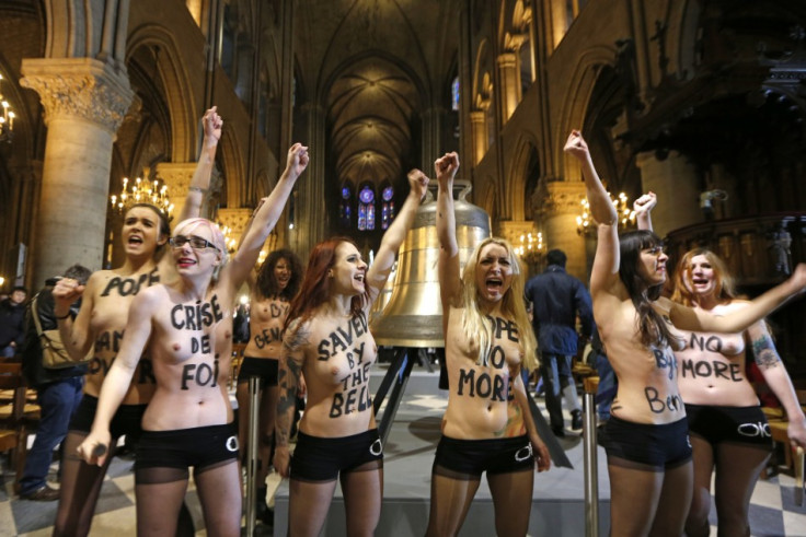 Femen at Notre Dame