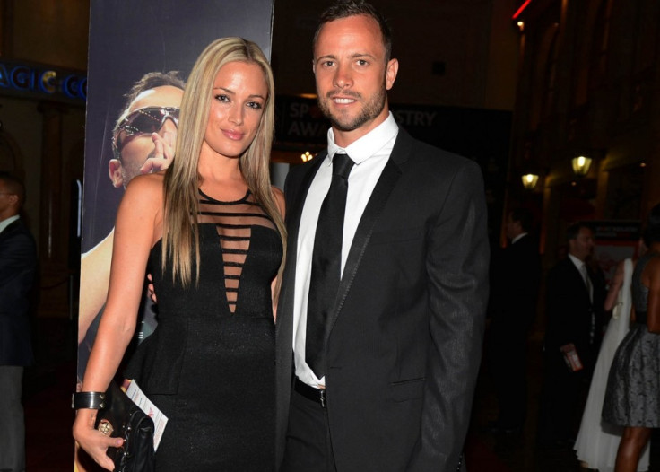 Dream couple: But now Pistorius stands accused of mudering Steenkamp