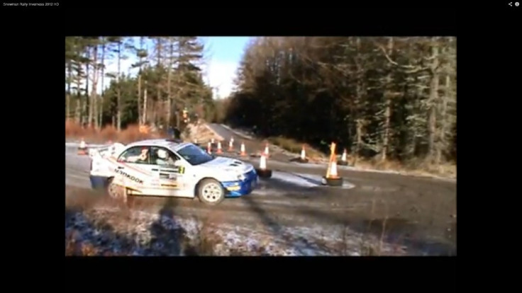 Action from the Snowman Rally where two spectators have been injured following a crash