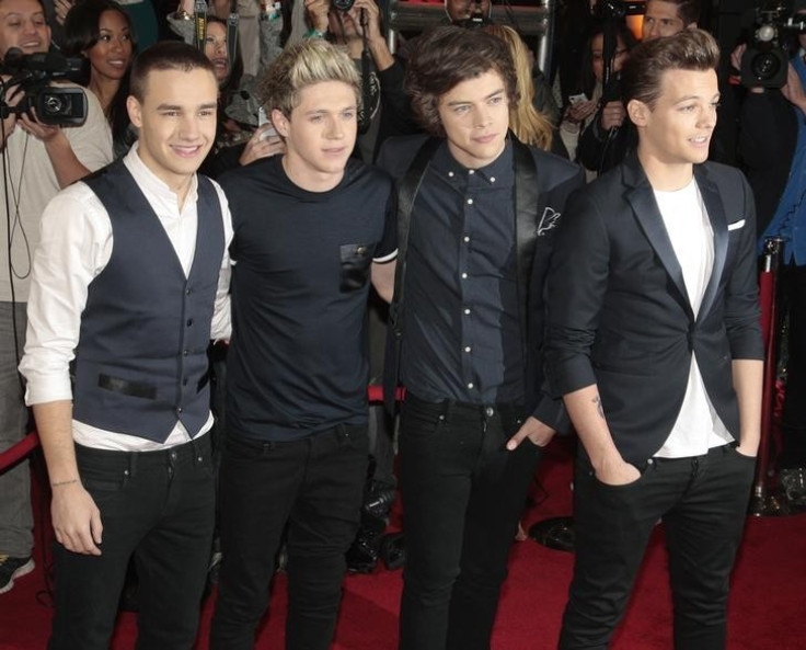 Members of the band One Direction (L-R), Liam Payne, Niall Horan, Harry Styles and Louis Tomlinson
