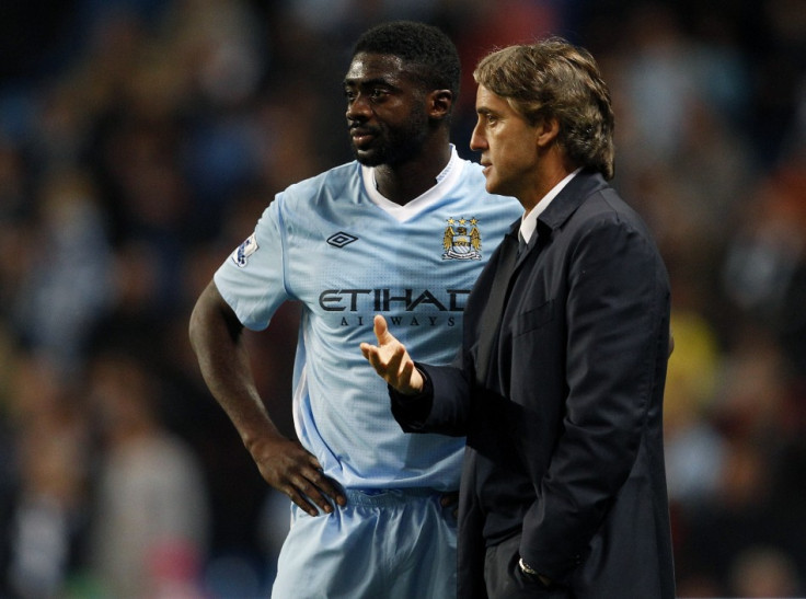 Kolo Toure and Roberto Mancini