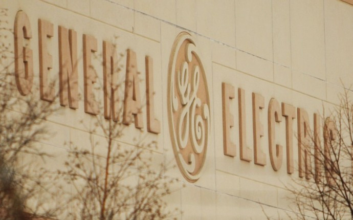 The company's logo is still visible on a closed General Electric Co. facility in Lynn The company's logo is still visible on a closed General Electric Co. facility in Lynn