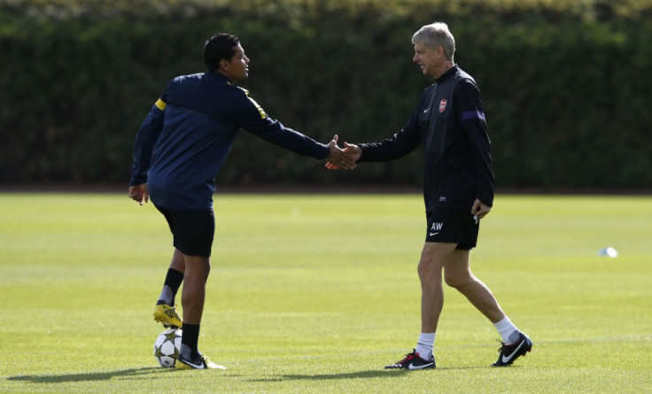 Andre Santos and Arsene Wenger