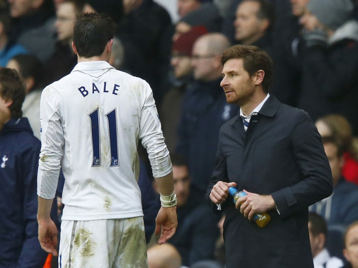 Andre Villas-Boas (R) and Gareth Bale