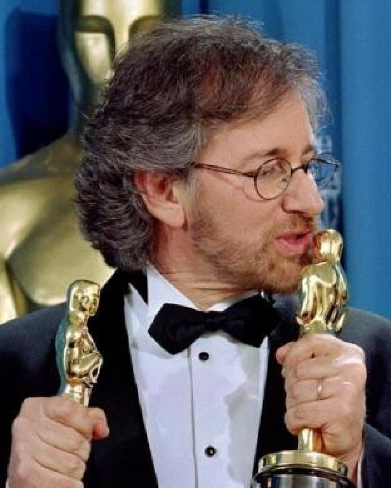 Drinking from the cup of success? Best Director and Best Picture winner Steven Spielberg for Schindler's List in 1994