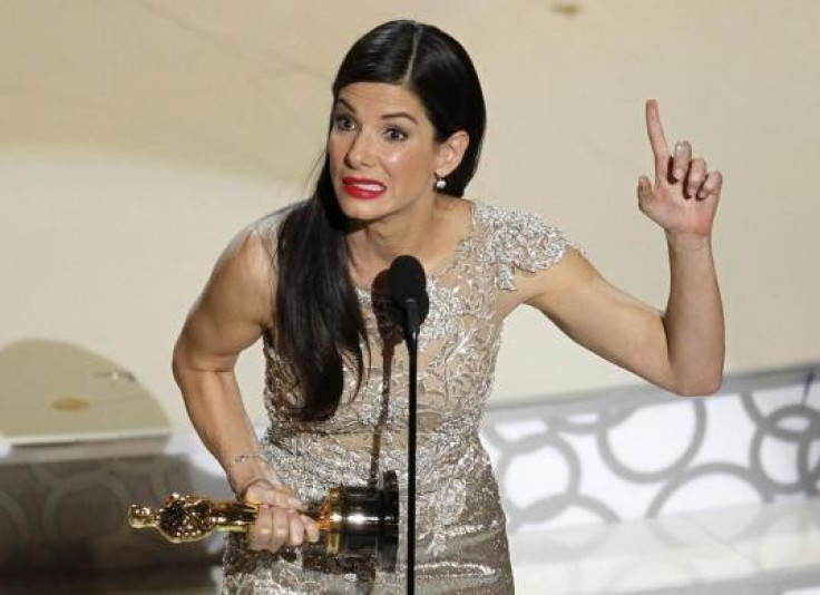 Does Sandra Bullock need permission to go to the toilet during her acceptance speech for The Blind Side in 2010?