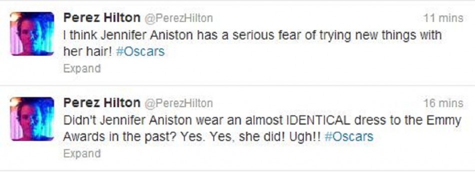 Perez Hilton Tweet