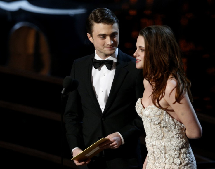 Daniel Radcliffe (L) and Kristen Stewart