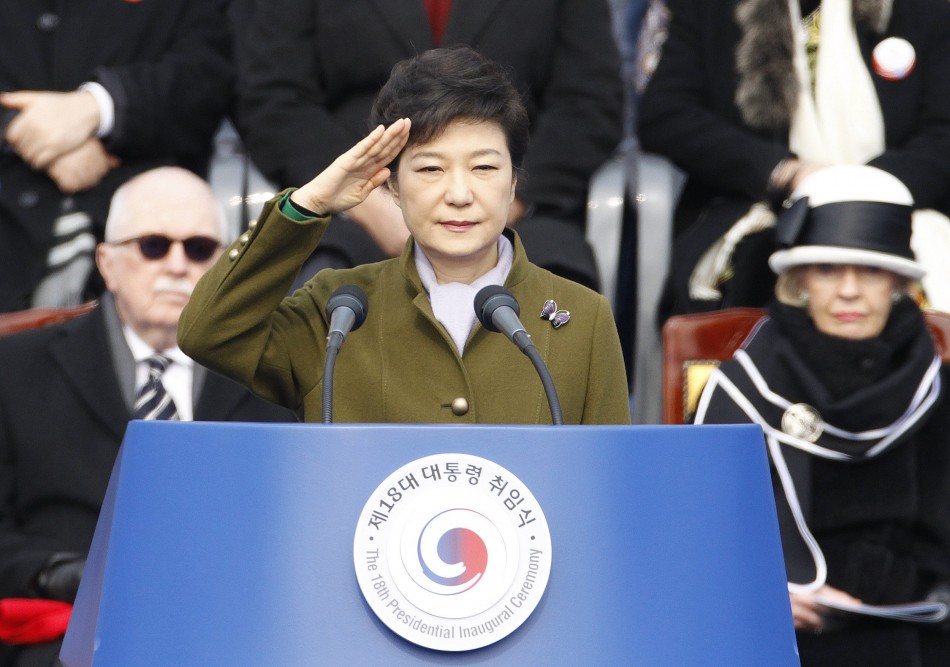 Park Geun-hye Sworn In As First Female President Of South Korea ...