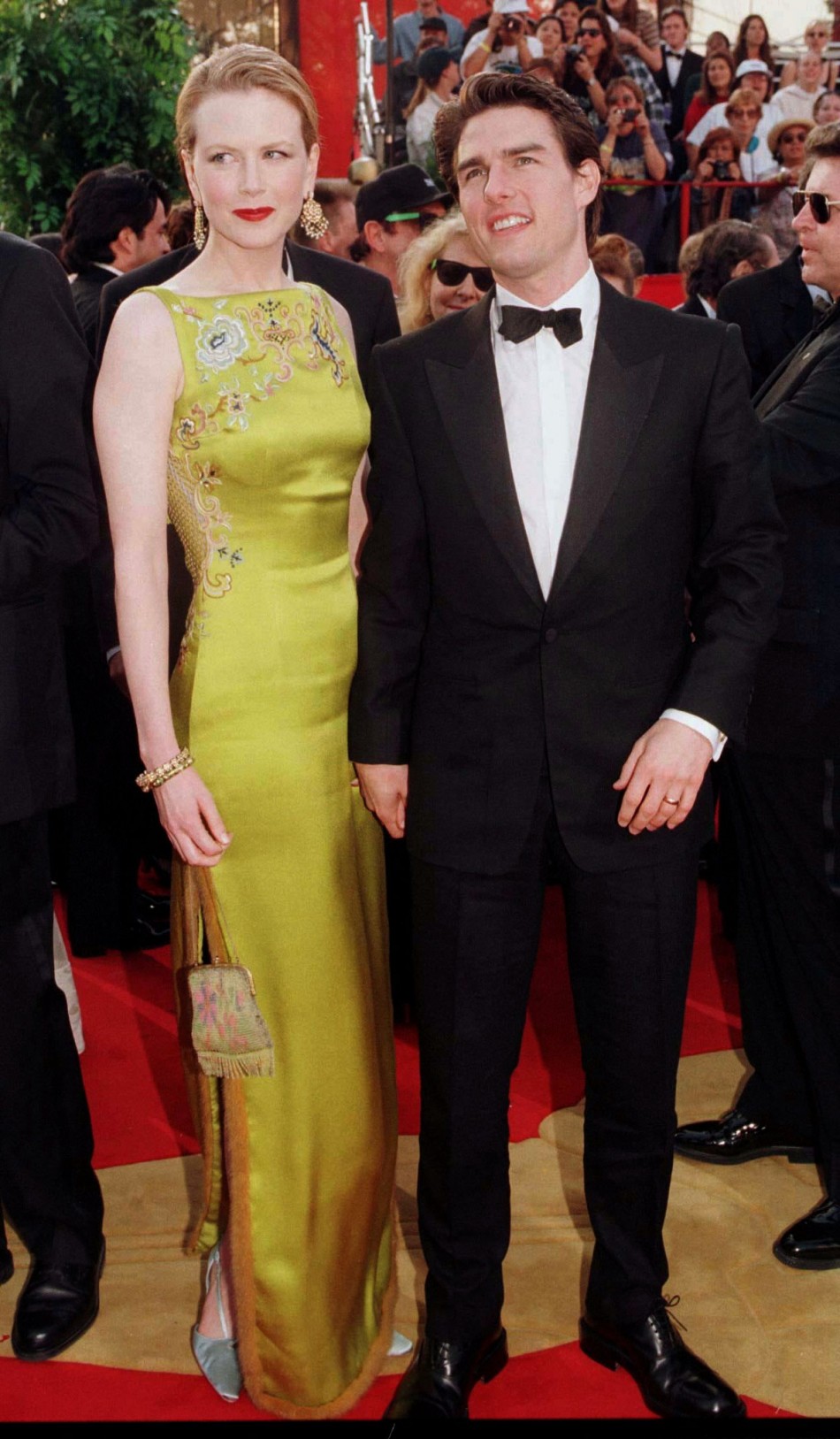 Academy Award nominee for Best Actor Tom Cruise arrives with his wife, actress Nicole Kidman, at the 69th annual Academy Awards March 24. Cruise was nominated for his role in Jerry Maguire. Kidman is wearing a Christian Dior dress.