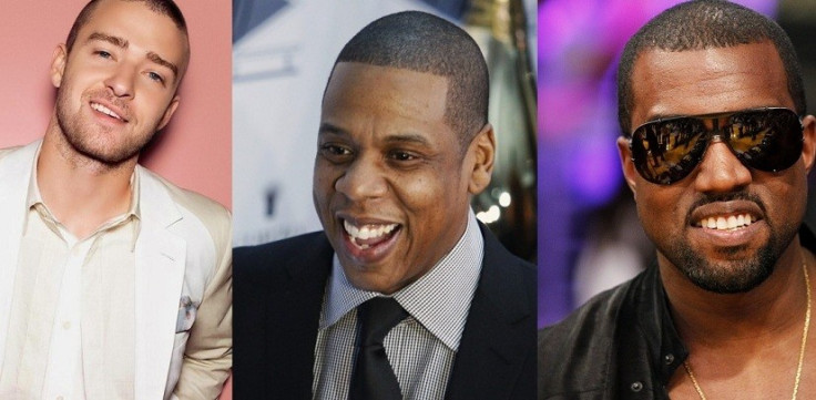 Justin Timberlake, Jay-Z and Kanye West