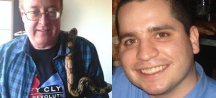 Dale Bolinger (L) has been arrested follwoing investigations involving Us 'cannibal cop' Gilberto Vale (Facebook)