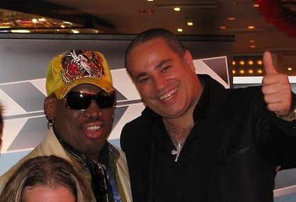 Dimitri de Angelis with Dennis Rodman