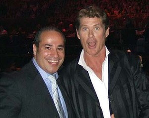 Dimitri de Angelis with David Hasselhoff