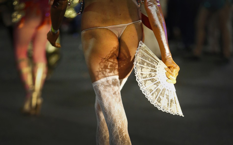 A participant marches in the 35th annual Sydney Gay and Lesbian Mardi Gras parade March 2, 2013