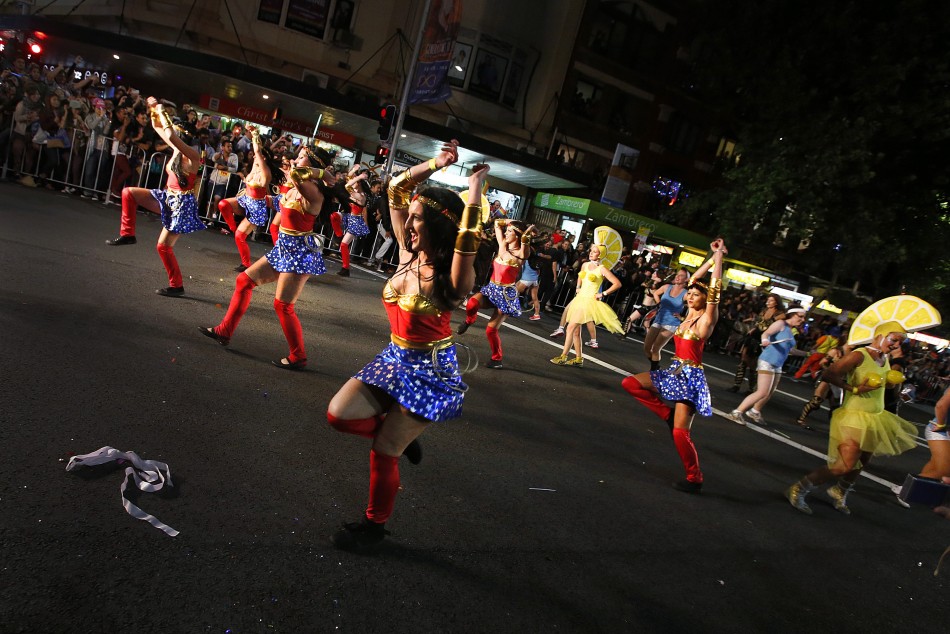 Participants march in the 35th annual Sydney Gay and Lesbian Mardi Gras parade March 2, 2013.