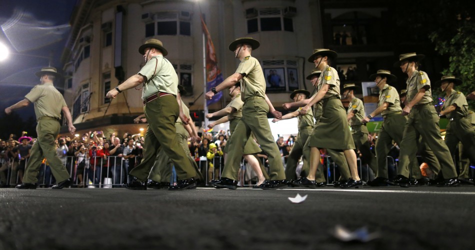 Members of the group Australian Defence Force - Serving with Pride participate in the 35th annual Sydney Gay and Lesbian Mardi Gras parade March 2, 2013.