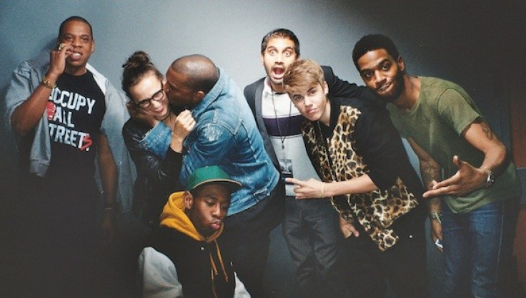 Justin Bieber wearing Ronnie Fieg’s Kith leopard varsity jacket  (Photo: www.upscalehype.com)