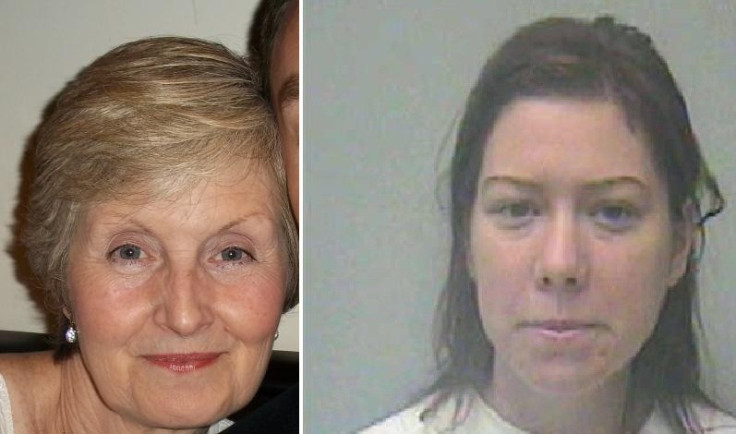 Victim Sally Hodkin (l) and killer Nicola Edgington